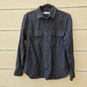 Everlane the Heavyweight Overshirt in Charcoal Heather medium